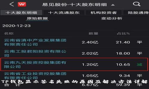 TP钱包显示签名失败的原因及解决方法详解